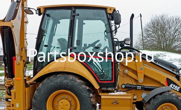 Стекло дверное нижнее правое CAT E серии с 2006 г. KMK