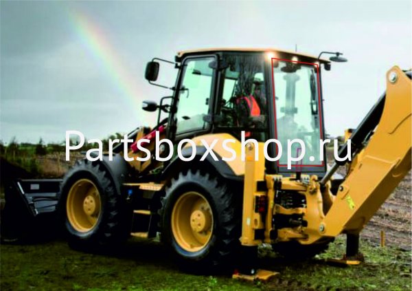 Стекло заднее CAT F2 серии с 2017 г. KMK